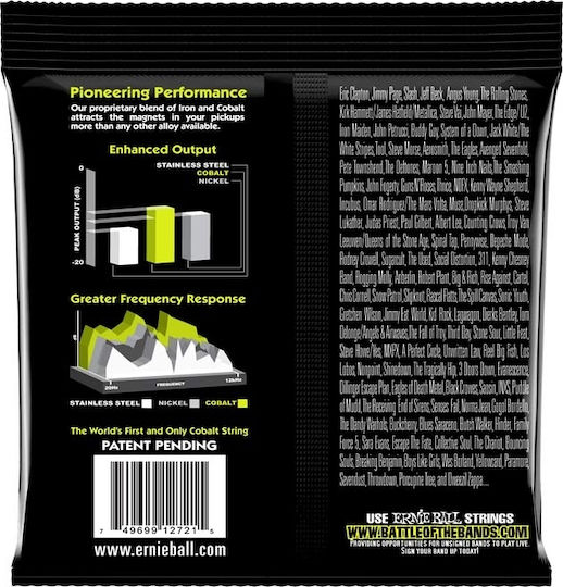 Ernie Ball Slinky Cobalt Set of Electric Guitar Strings Cobalt 10 - 56" Regular