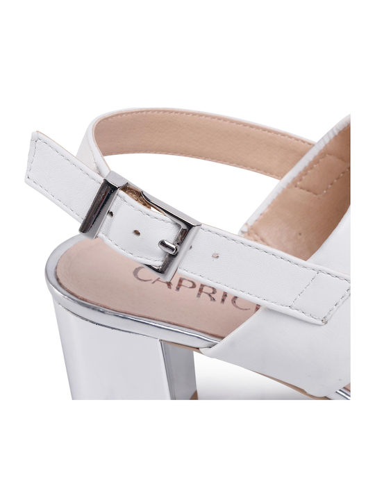 Leder Sandalen Weiß