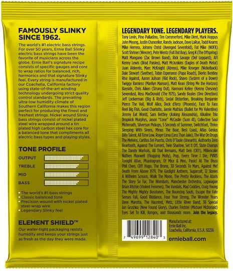 Ernie Ball Single Nickel Wound String for Bass Slinky Bass 4-String Beefy 130"