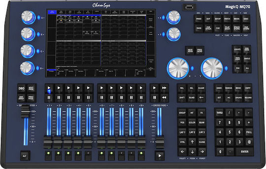 Chamsys MagicQ MQ70 Controler DMX Consolă de Iluminat cu 2048 Canale de Control și Conexiuni Wi-Fi / USB (pentru PC) / Ethernet