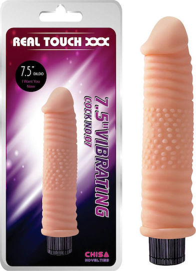 Chisa Novelties Real Touch XXX Vibrating Cock Realistic Vibrator 19cm Flesh