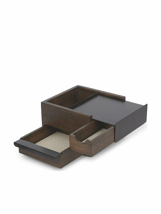 Umbra Mini Stowit Κουτί Κοσμημάτων Ξύλινο Μαύρο 15.5x17.1x11.4cm Umbra Mini Stowit Κουτί Κοσμημάτων Ξύλινο Μαύρο 15.5x17.1x11.4cm