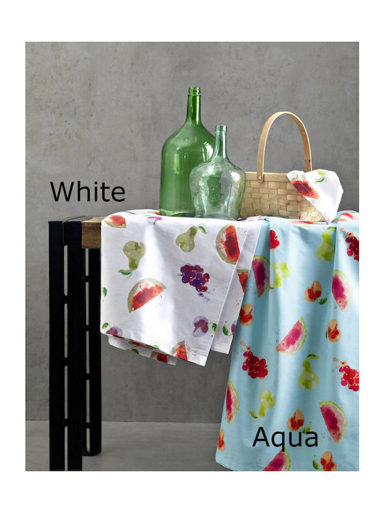 Nima Runner Cotton Set 2pcs Pic Nic Aqua 48x150cm