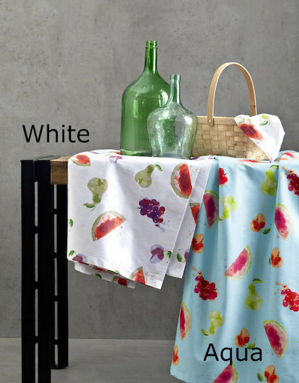 Nima Runner Cotton Set 2pcs Pic Nic Aqua 48x150cm