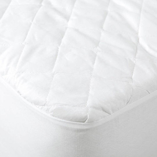 Nima Protective Cover Queen with Skirt Abbraccio Fabric White 160x200+30cm