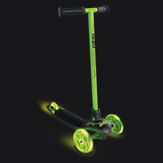 Y Volution Παιδικό Πατίνι Y Glider Neon Led Τρίτροχο για 3+ Ετών Πράσινο