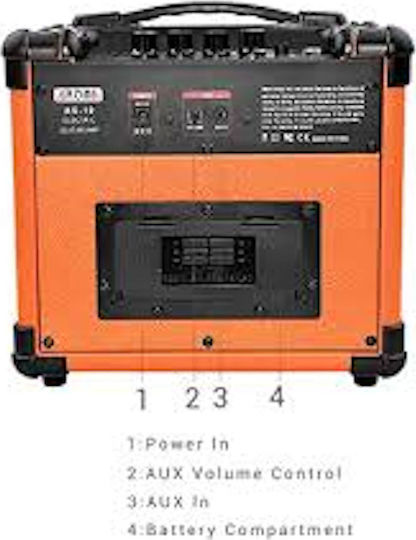 Aroma AG10 Combo Amplificator Chitară electrică 1 x 5" 10W Portocaliu Portocaliu