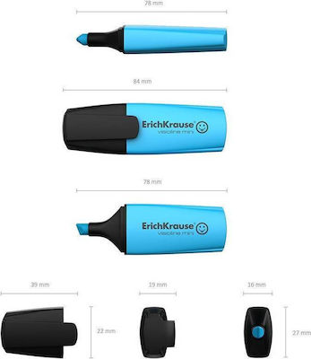 ErichKrause Visioline Mini Textmarker 5.2mm Blau