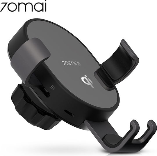 70Mai MiDrive Car Mobile & Tablet Mount with Adjustable Hooks & Wireless Charging 10W Black