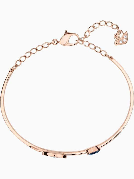 Swarovski Duo Evil Eye Средна Дамска Гривна Белезници с Дизайн Очи Златна 5.9см
