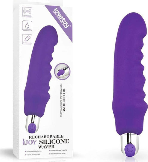 Lovetoy Rechargeable iJoy Silicone Waver Κλασικός Δονητής 15.2cm Purple