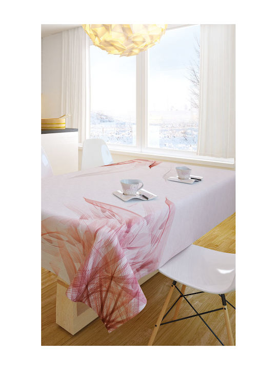 Saint Clair 1018 Polyester Stain Resistant Tablecloth Old Pink 145x220cm