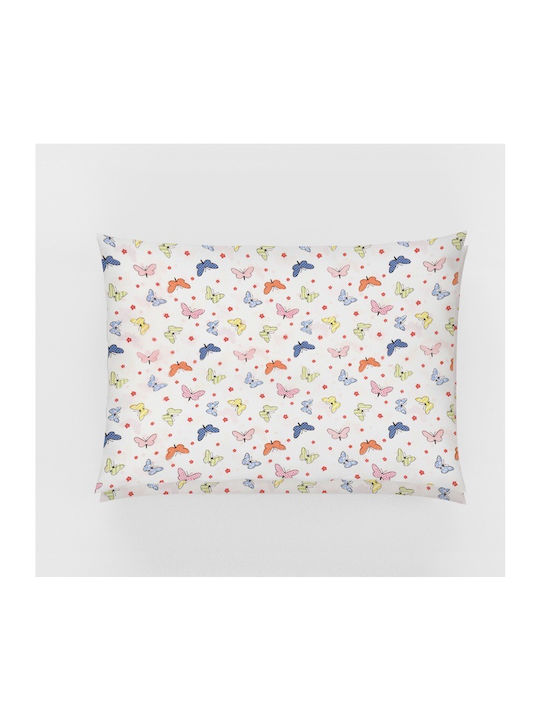 Dimcol Butterfly Παιδική Μαξιλαροθήκη από 100% Βαμβάκι 50x70εκ. 49