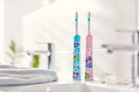 Philips Sonicare Children's Electric Toothbrush for 3+ Years Pink with Replacement Heads