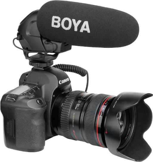Boya BY-BM3032 Condenser (Small Diaphragm) Microphone Shock Mounted for Camera