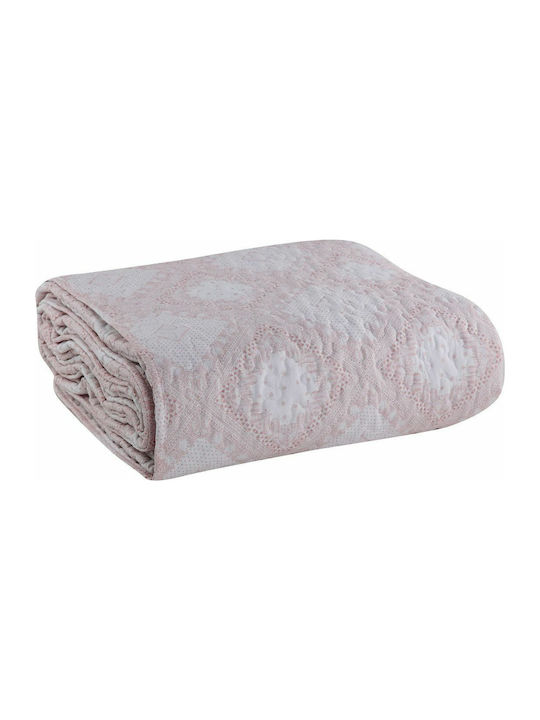 Nef-Nef Homeware Alton Tagesdecke Einzelbett Mikrofaser Rosa 160x220cm