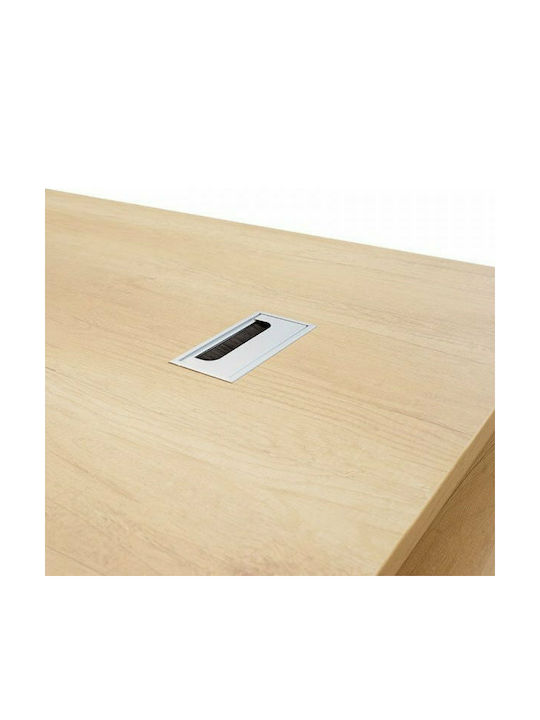 Birou Profesional Colțar Amazon Din Lemn Bej 180x160x76 cm