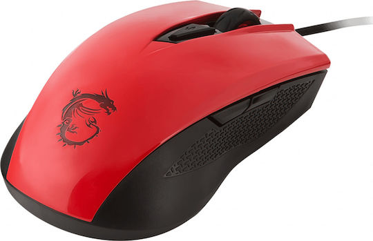 MSI Clutch GM40 Gaming Ποντίκι 5000 DPI Κόκκινο