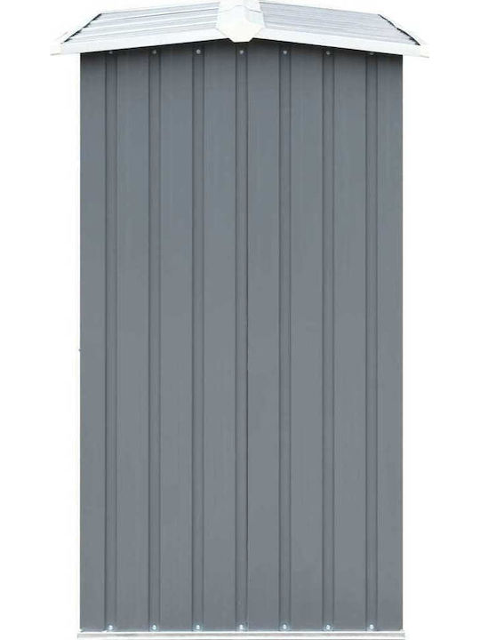 Grădină Metalică Protecție Anticorozivă Log de Depozitare de Grădină Șopron Galvanizat Gri L3.3xL0.92xÎ1.53m