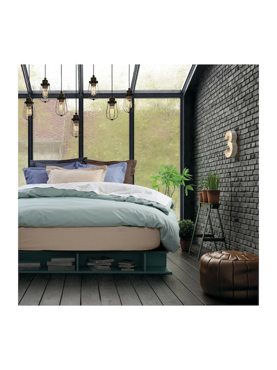 Das Home Sheet for Single Bed 170x260cm. Best 1004 Brown