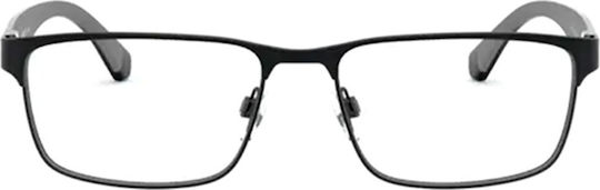 Emporio Armani Metal Eyeglass Frame Black EA1105 3014