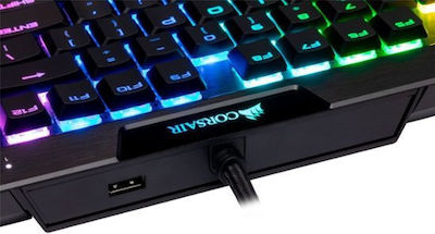 Corsair K70 RGB MK.2 Low Profile RAPIDFIRE Gaming Tastatură mecanică cu Cherry MX Speed switch-uri și iluminare RGB (Engleză UK)