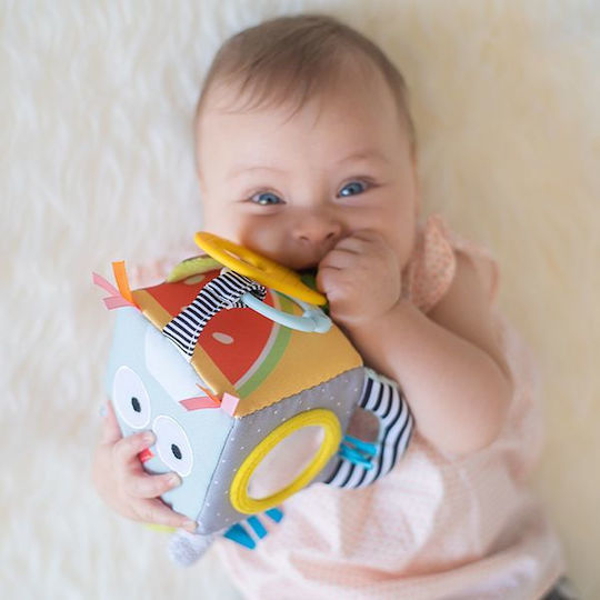 Taf Toys Anhänger Spielzeug für Auto mit Beißring und Spiegel Developmental Cube für 0++ Monate 12185