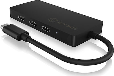 Icy Box USB 3.1 4 Port Hub with USB-C Connection