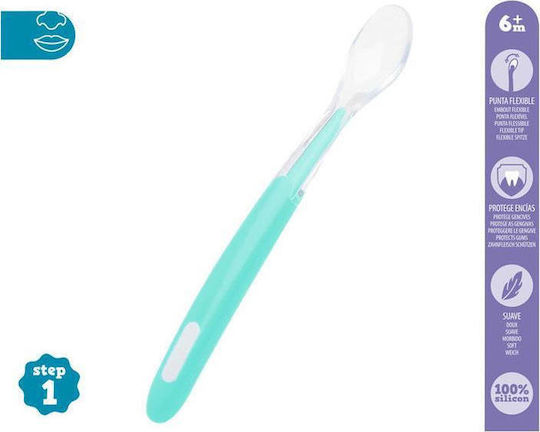 Kiokids Linguriță pentru bebeluși Step 1 din Silicon pentru 6+ luni Blue