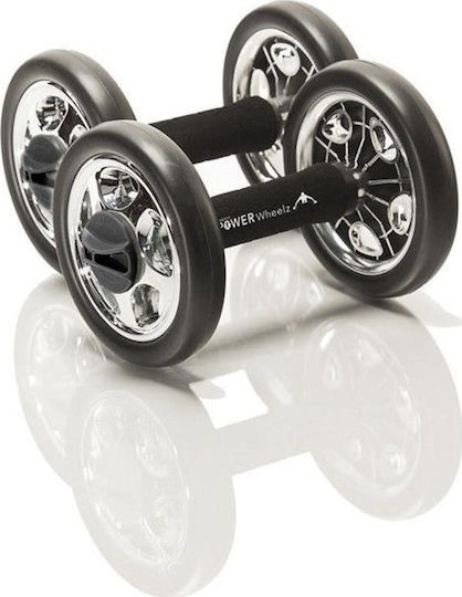 Gymstick Ab Powerwheelz 15013 Ρόδα Κοιλιακών Μαύρη με Λάστιχα