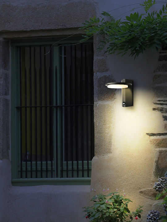 Aca Wall-Mounted Outdoor Ceiling Light LED IP54 7W with Warm White Light 16x18.7x18εκ.