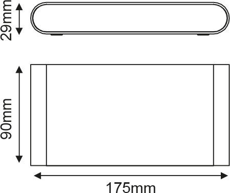 Aca Maida Πλαφονιέρα LED 11W 3000K 17.5x9x9εκ. Aca Maida Πλαφονιέρα LED 11W 3000K 17.5x9x9εκ.