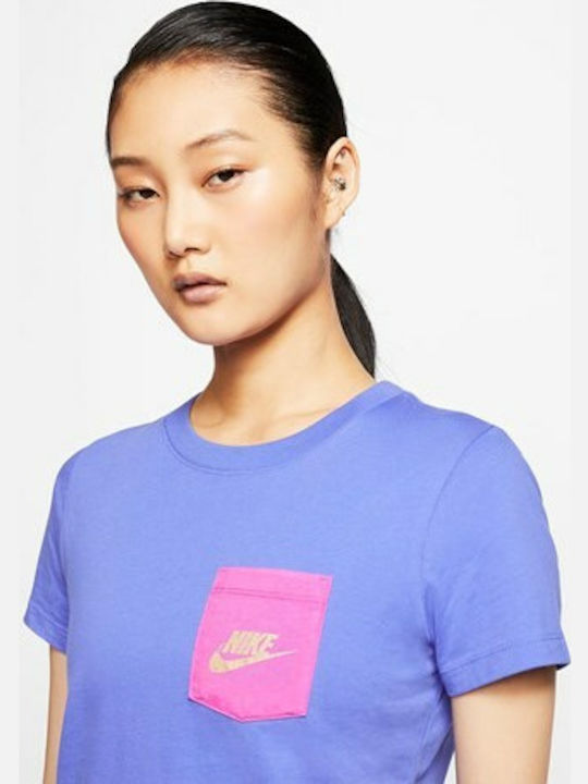 Nike Icon Clash Γυναικείο T-shirt Μωβ