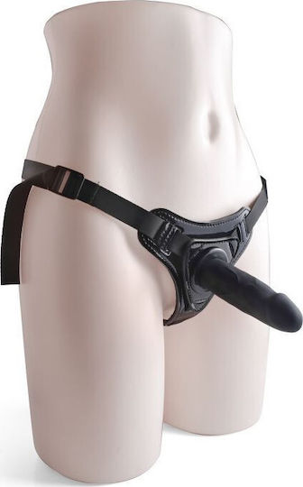 Toyz4lovers Strap-on Belt Harness with Dildo 10cm Black