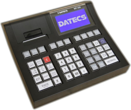 Datecs WP-500 Ταμειακή Μηχανή χωρίς Μπαταρία σε Μαύρο Χρώμα