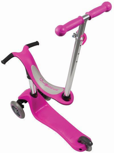 Globber Παιδικό Πατίνι Evo 4 in 1 Τρίτροχο για 3+ Ετών Deep Pink