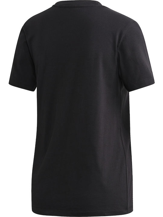 Logo Damen T-Shirt Schwarz