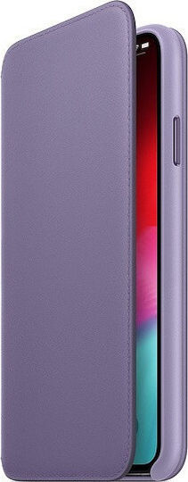 Apple Книга Кожа Лилав (iPhone XS Max)