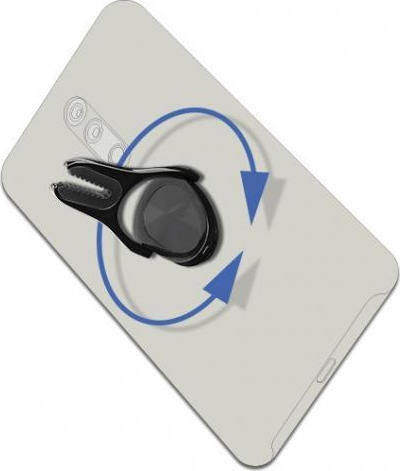 DeLock 4in1 Finger Ring Stand for Mobile Phone in Gray Colour