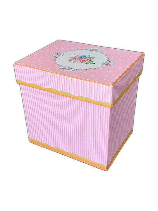 Dream Garden Εταζέρα 2 Ορόφων από Πορσελάνη Ροζ Ø27xY24cm