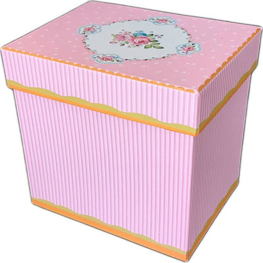 Porcelain Dessert Tower Stand with 2 Tiers Dream Garden Pink Ø27cmxY24cm