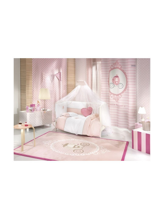 Saint Clair Corona Baby Sheets Set Crib Cotton Pink 110x170cm 3pcs