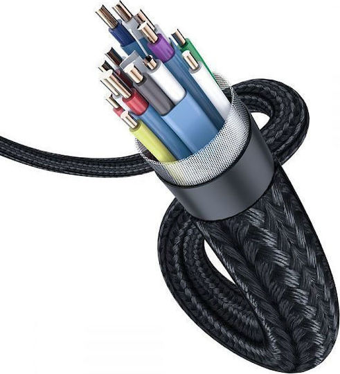 Baseus Enjoyment HDMI 2.0 Premium High Speed 4K 60Hz HDR Braided Cable HDMI Male - HDMI Male 3m Black