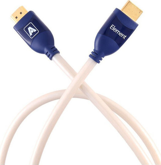 Atlas Cables Element HDMI 2.0 Premium High Speed 4K 60Hz HDR Kabel HDMI-Stecker - HDMI-Stecker 2m Weiß