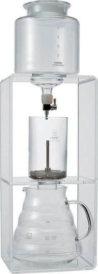 Hario WDC-6 Ice Drip Brewer Klar mit Gesamtproduktion von 6 Tassen