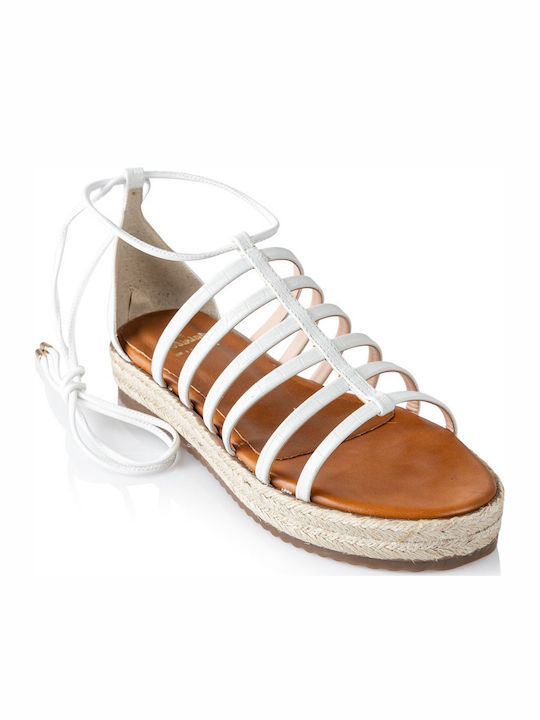 Gladiatrix Дамски Сандали Flatforms Бели