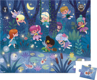 Puzzle pentru Copii Fairies and Waterlilies pentru 6++ Ani 36buc Janod