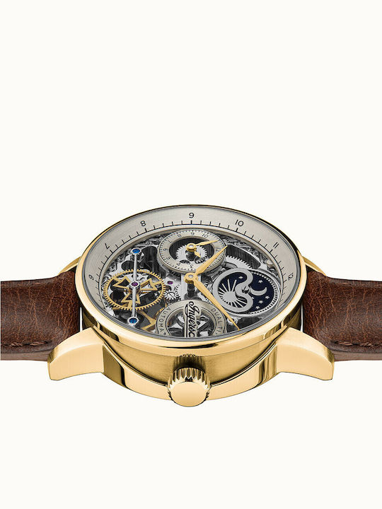 Ingersoll The Jazz Men's Watch 42mm Automatic with Brown Leather Strap