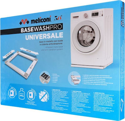 Meliconi Base Wash Pro Ρυθμιζόμενη Βάση Πλυντηρίου από Μέταλλο με Ρόδες 60x60εκ.