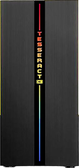 Armaggeddon Tesseract Core 3 Gaming Middle Tower Carcasă PC Cu Deschidere Laterală Neagră
